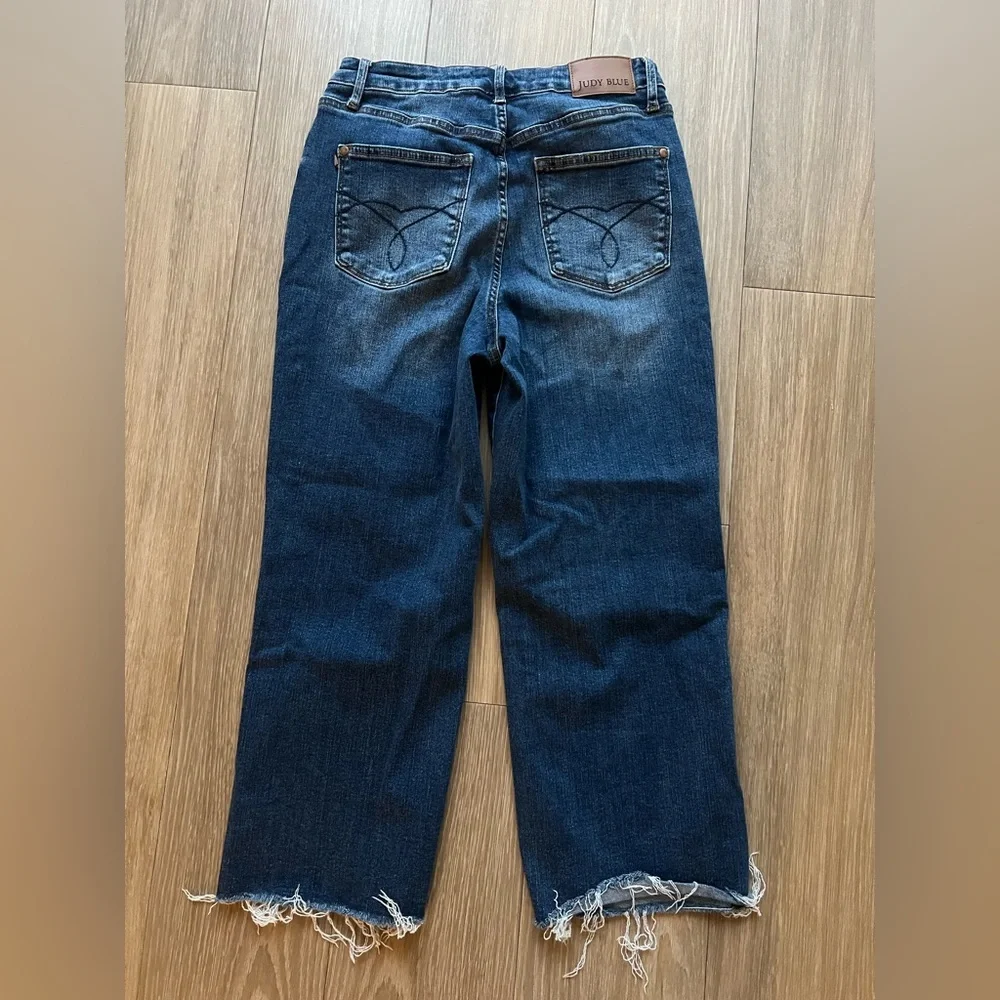 Judy Blue Denim Jeans Size 5 | 27 Wide Leg - Picture 2 of 4